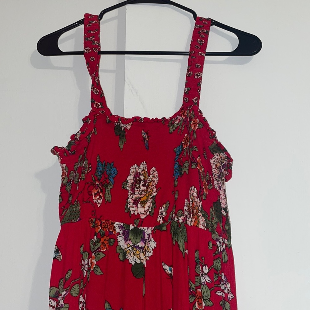 Large maxi dress . Floral . Gently used side L